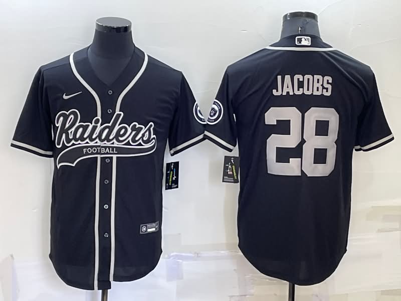 Las Vegas Raiders Black MLB&NFL Jersey