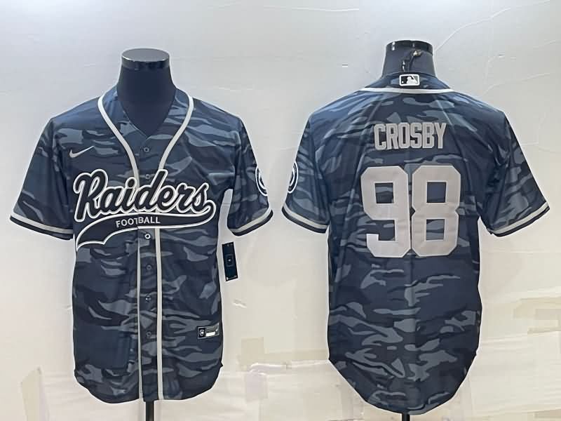 Las Vegas Raiders Camouflage MLB&NFL Jersey