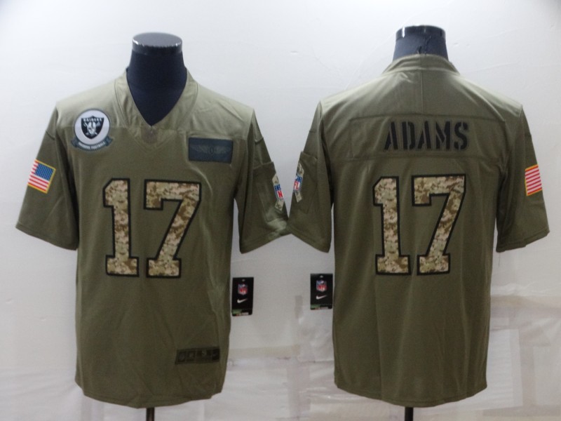 Las Vegas Raiders Olive Salute To Service NFL Jersey 04