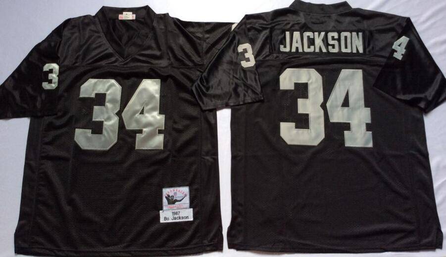 Las Vegas Raiders Black Retro NFL Jersey