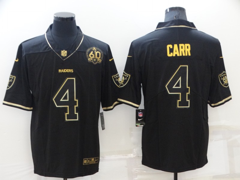 Las Vegas Raiders Black Gold Retro NFL Jersey