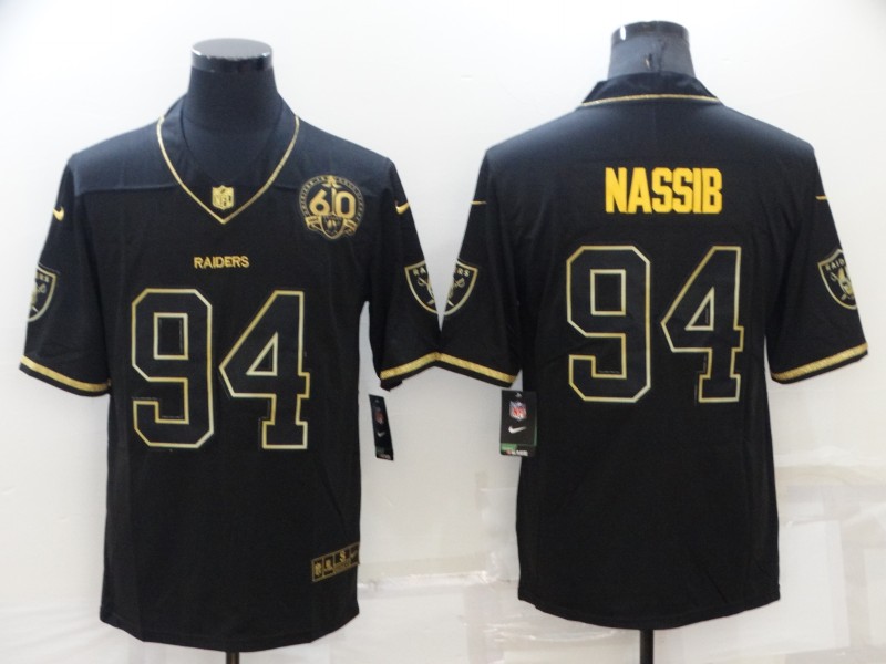 Las Vegas Raiders Black Gold Retro NFL Jersey