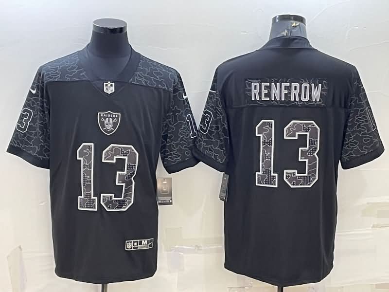 Las Vegas Raiders Black RFLCTV NFL Jersey