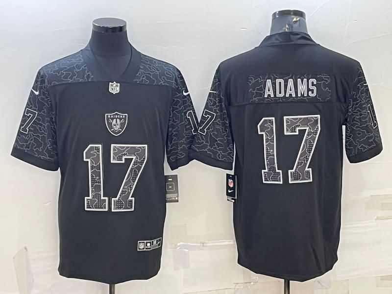 Las Vegas Raiders Black RFLCTV NFL Jersey