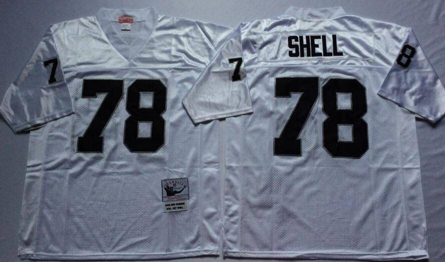 Las Vegas Raiders White Retro NFL Jersey