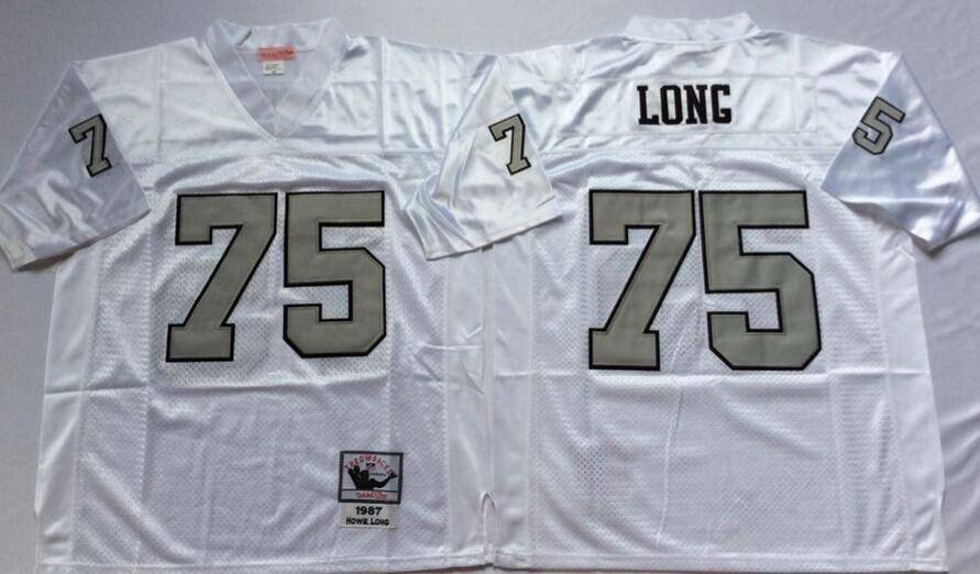 Las Vegas Raiders White Retro NFL Jersey 02