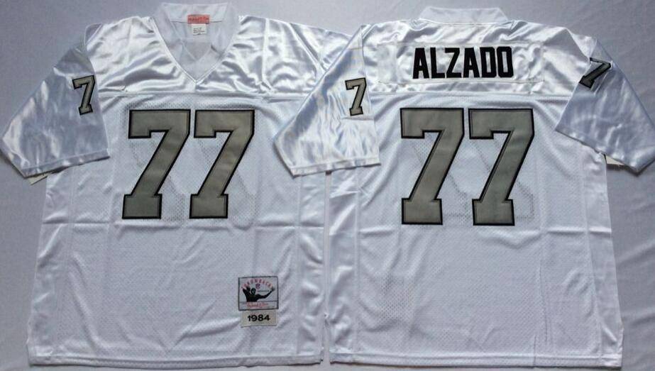 Las Vegas Raiders White Retro NFL Jersey 02