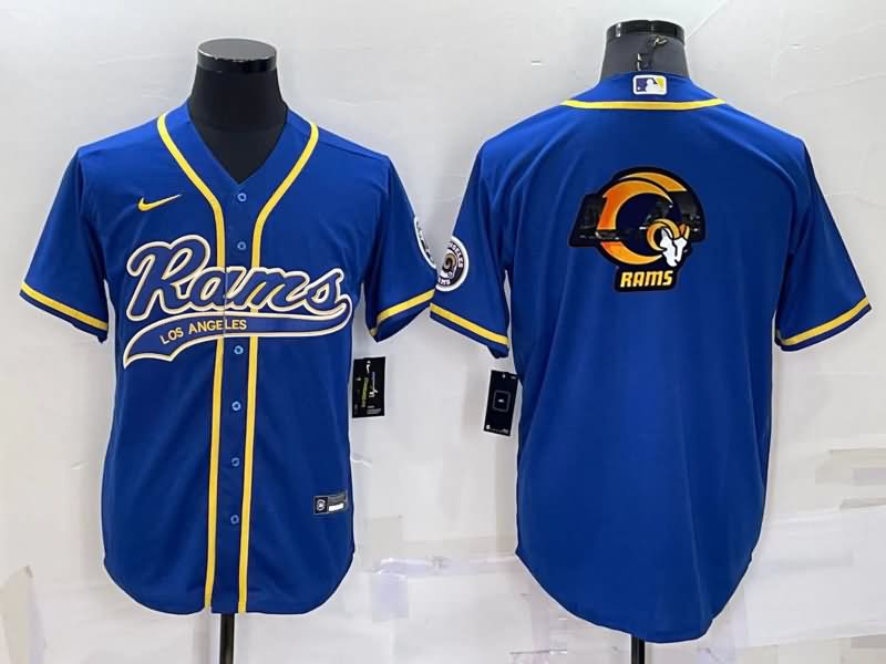 Los Angeles Rams Blue MLB&NFL Jersey