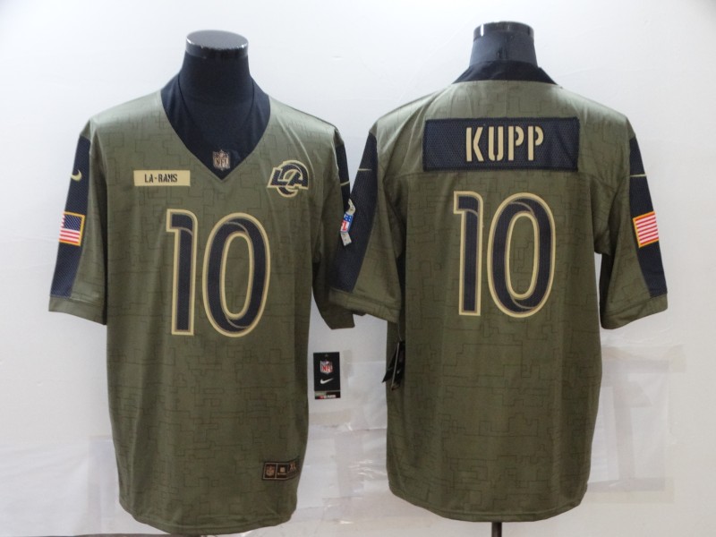 Los Angeles Rams Olive Salute To Service NFL Jersey