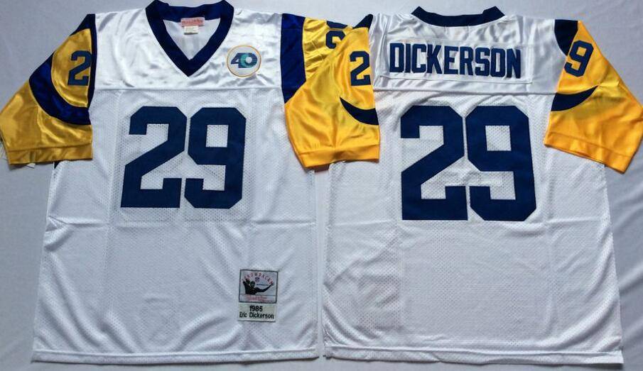 Los Angeles Rams White Retro NFL Jersey