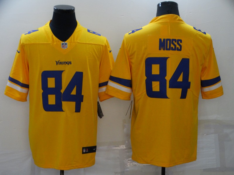 Minnesota Vikings Yellow Inverted Legend NFL Jersey