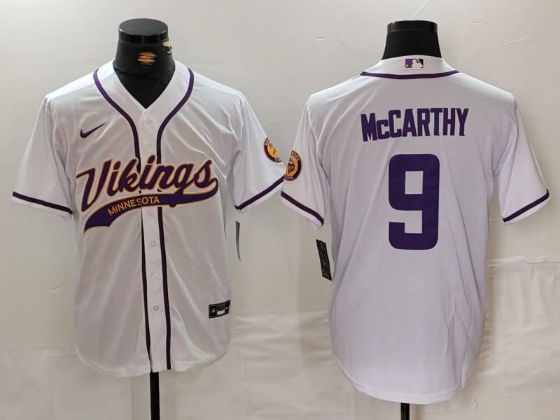 Minnesota Vikings White MLB&NFL Jersey