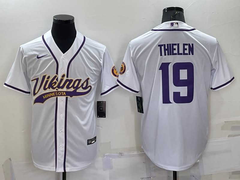 Minnesota Vikings White MLB&NFL Jersey