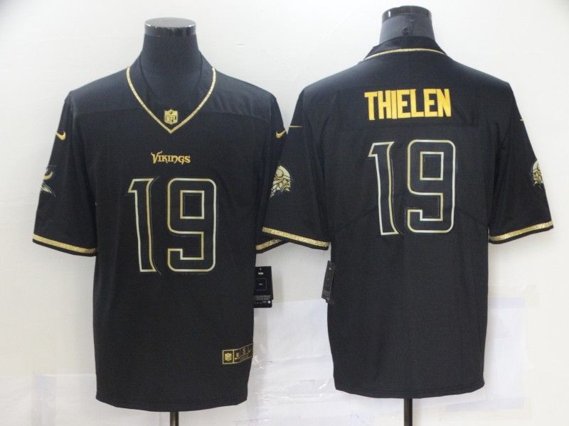 Minnesota Vikings Black Gold Retro NFL Jersey