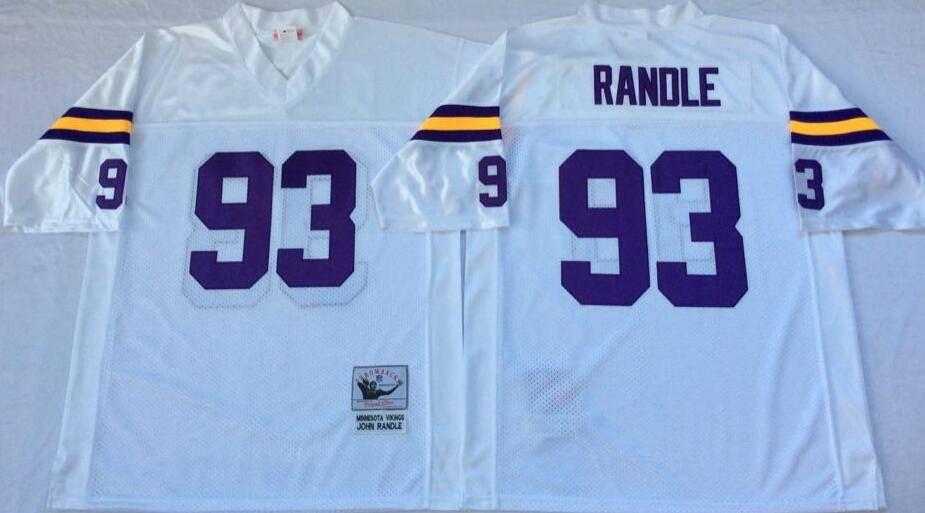 Minnesota Vikings White Retro NFL Jersey