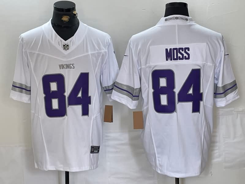 Minnesota Vikings White Retro NFL Jersey 02