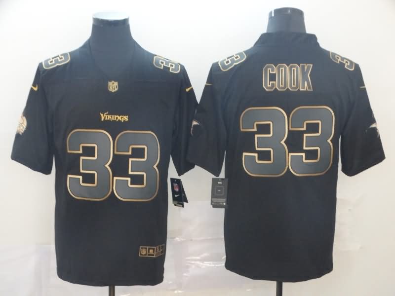 Minnesota Vikings Black Gold Vapor Limited NFL Jersey