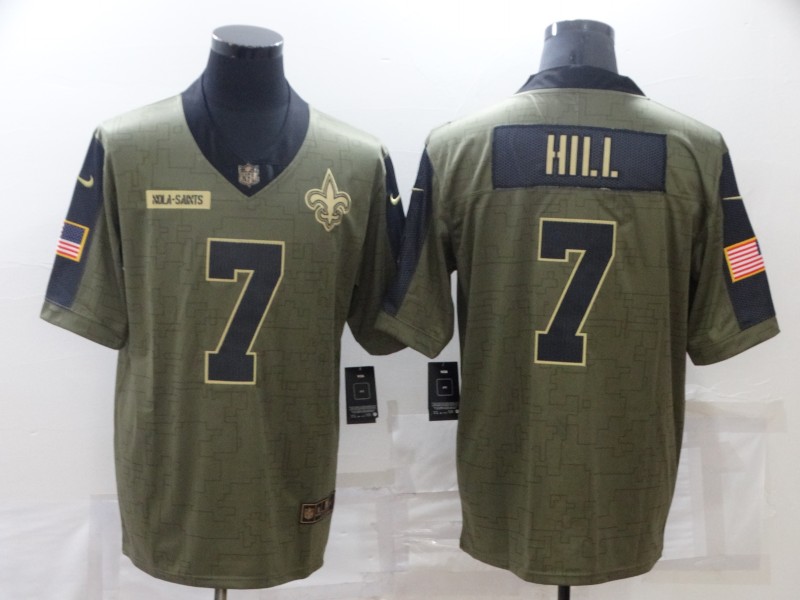 New Orleans Saints Olive Salute To Service NFL Jersey