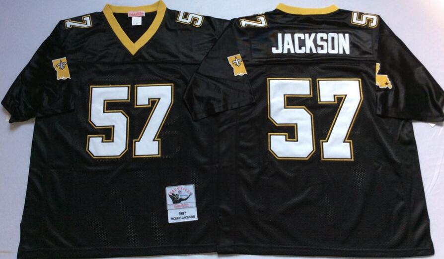 New Orleans Saints Black Retro NFL Jersey