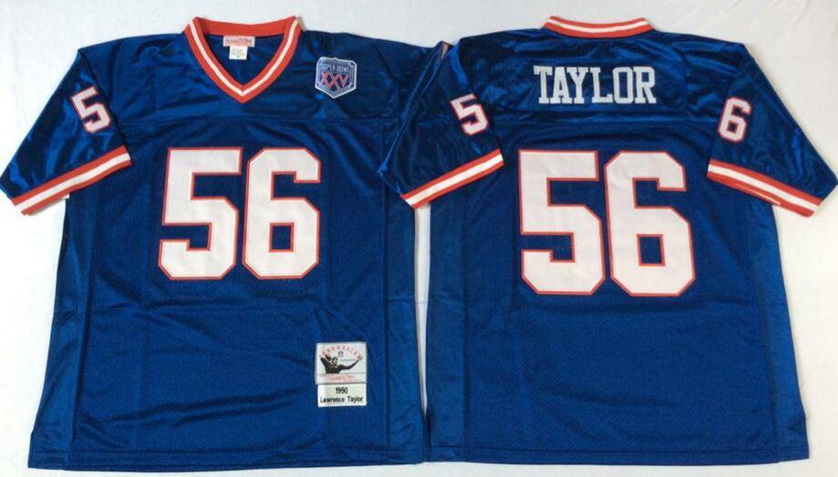 New York Giants Blue Retro NFL Jersey