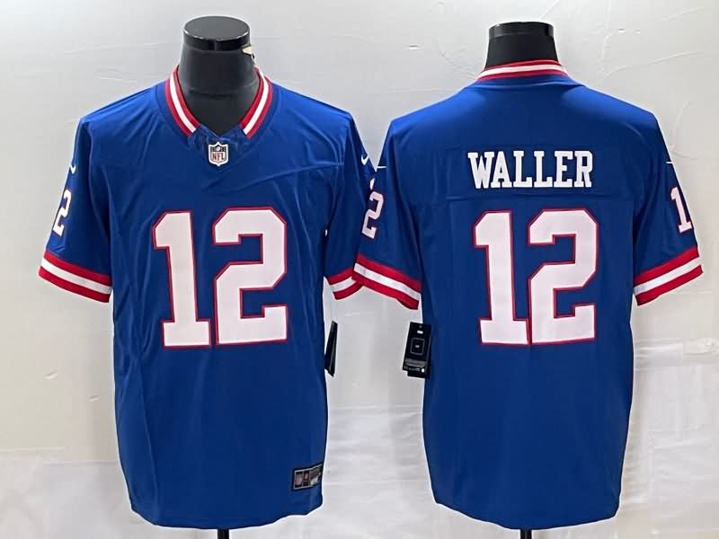 New York Giants Blue Retro NFL Jersey 02