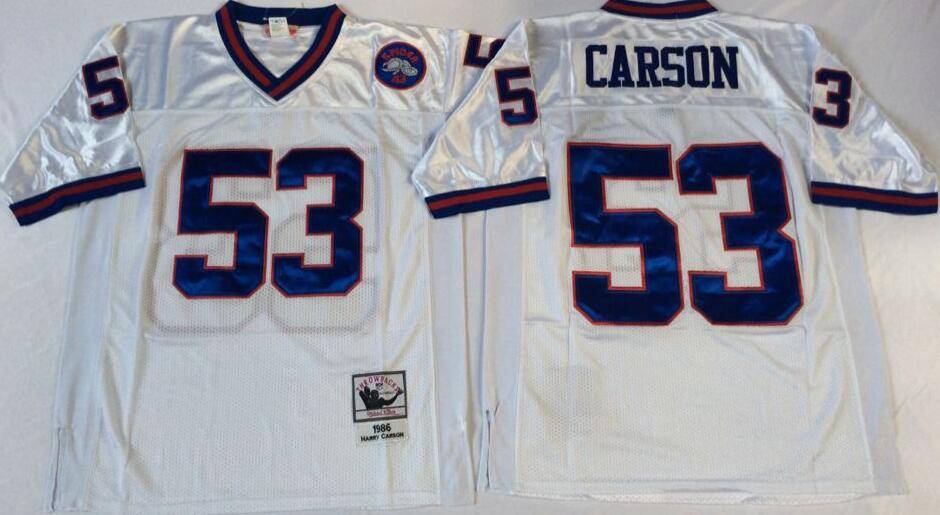 New York Giants White Retro NFL Jersey