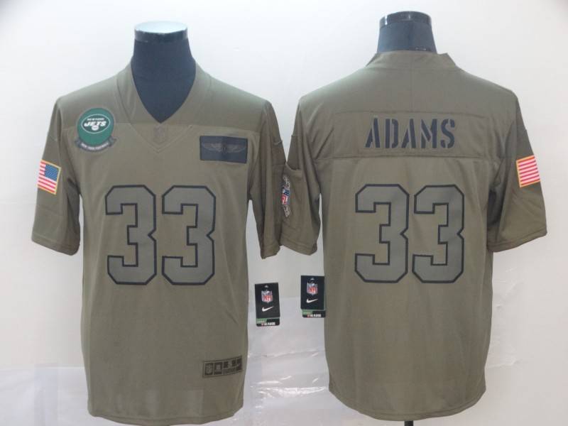 New York Jets Olive Salute To Service NFL Jersey