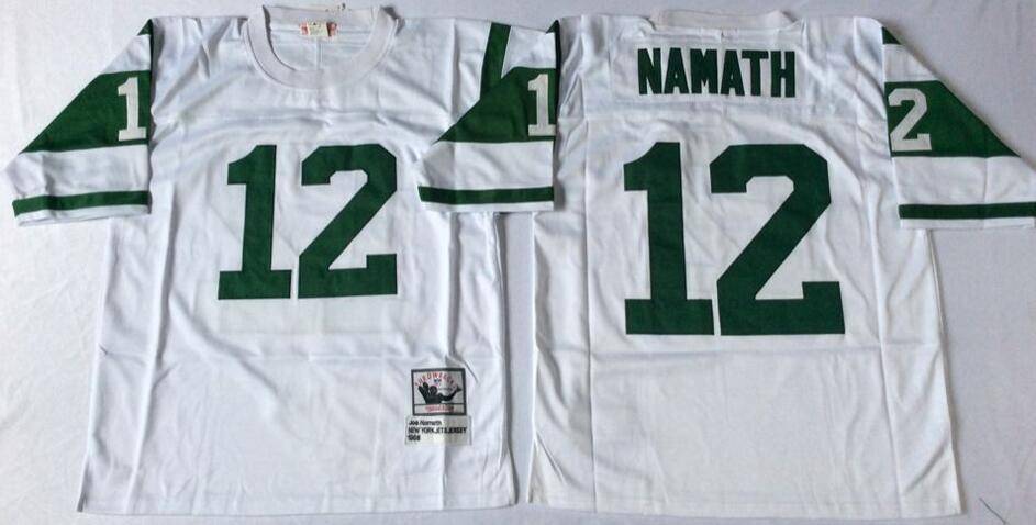 New York Jets White Retro NFL Jersey