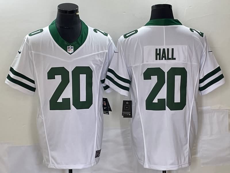 New York Jets White Retro NFL Jersey 02