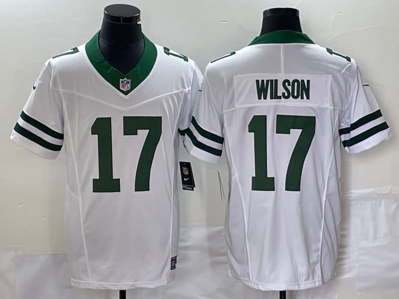 New York Jets White Retro NFL Jersey 02