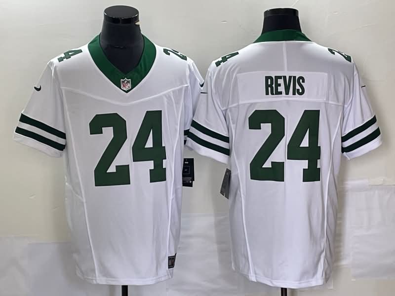 New York Jets White Retro NFL Jersey 02