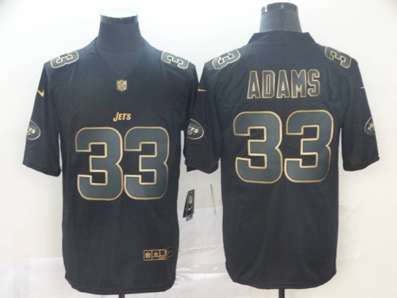 New York Jets Black Gold Vapor Limited NFL Jersey