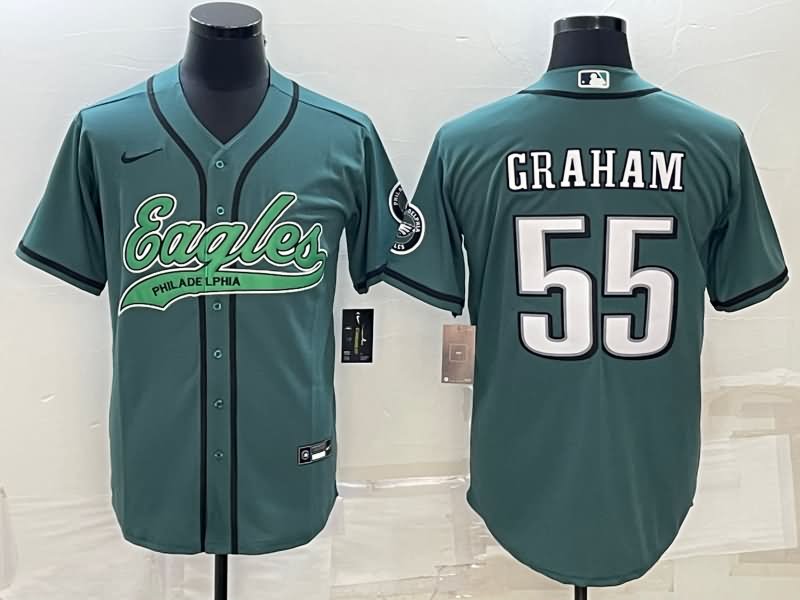 Philadelphia Eagles Green MLB&NFL Jersey