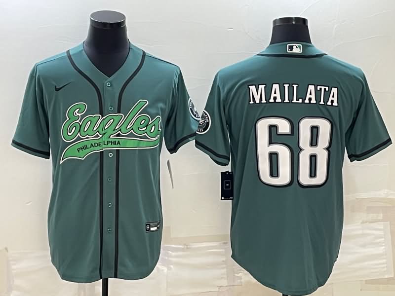 Philadelphia Eagles Green MLB&NFL Jersey