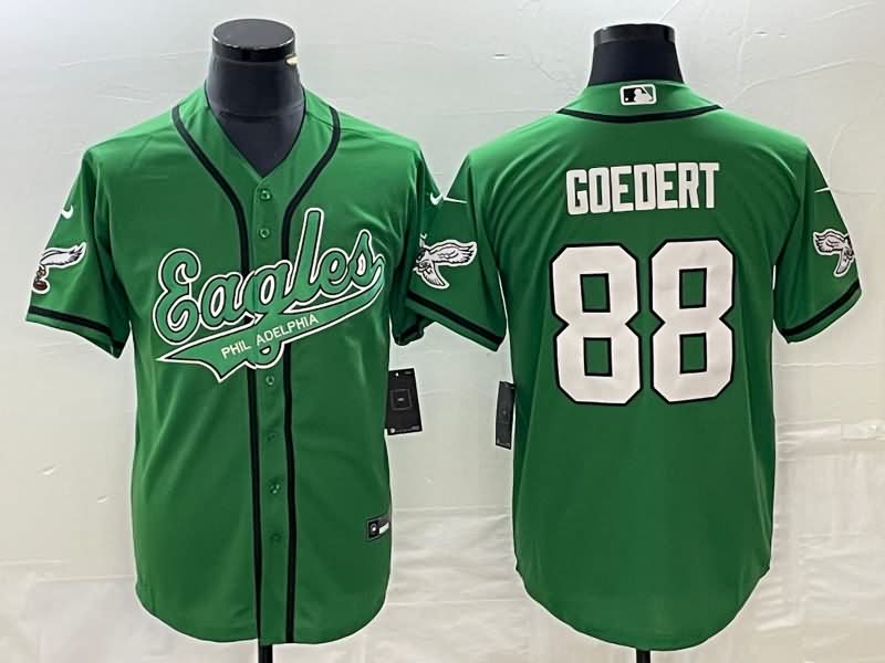 Philadelphia Eagles Green MLB&NFL Jersey 03