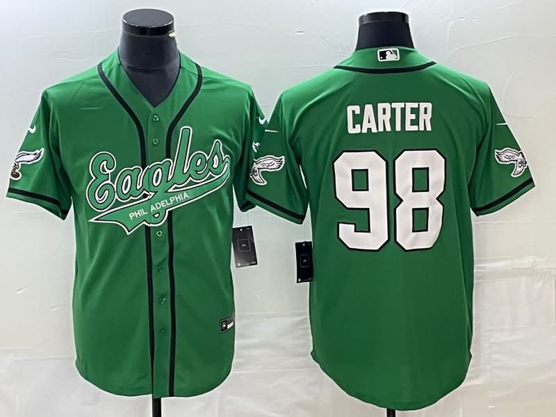 Philadelphia Eagles Green MLB&NFL Jersey 03