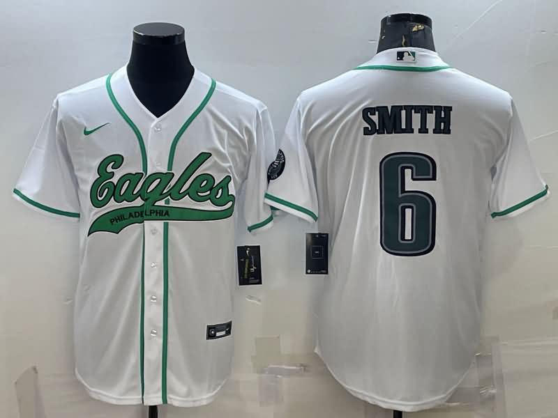 Philadelphia Eagles White MLB&NFL Jersey