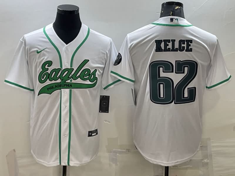 Philadelphia Eagles White MLB&NFL Jersey