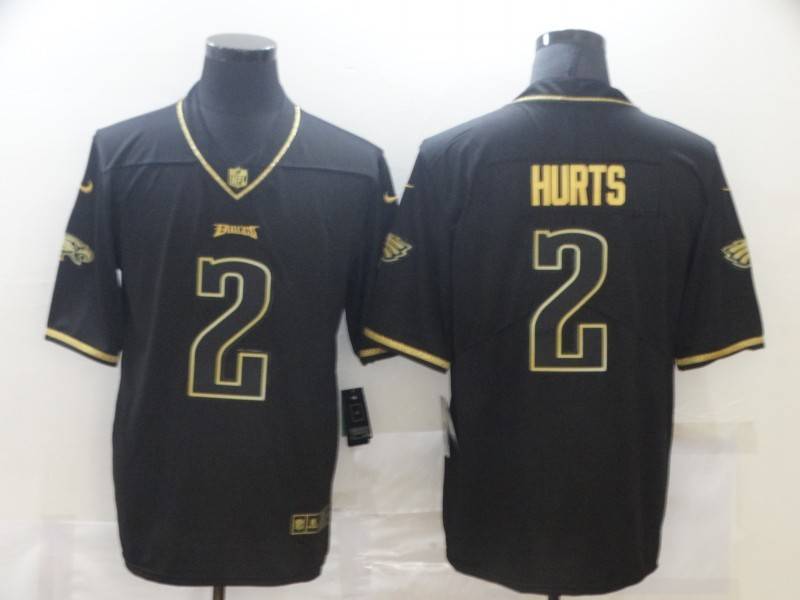 Philadelphia Eagles Black Gold Retro NFL Jersey