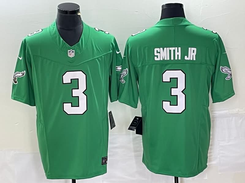 Philadelphia Eagles Green Retro NFL Jersey 03