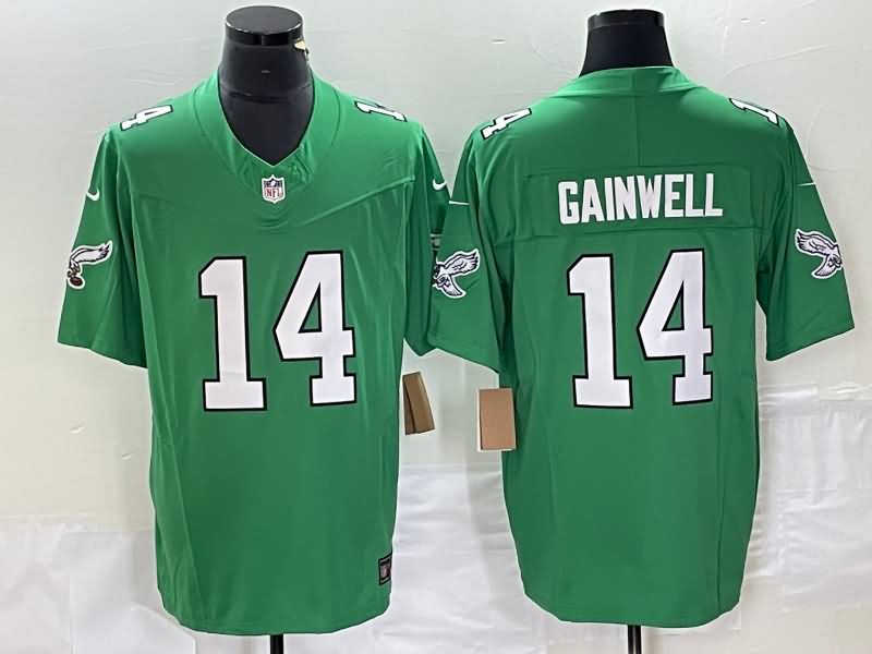 Philadelphia Eagles Green Retro NFL Jersey 03