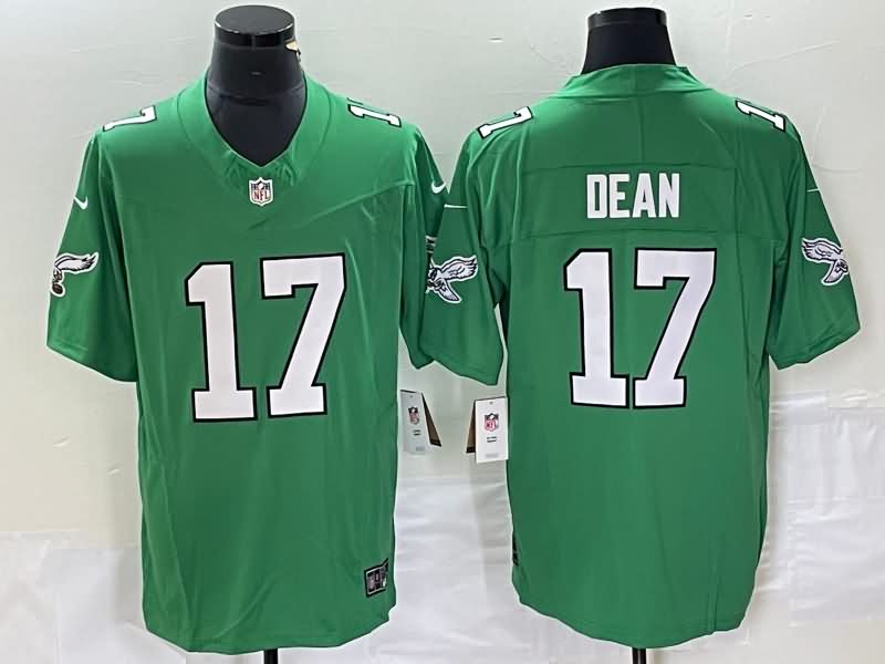 Philadelphia Eagles Green Retro NFL Jersey 03