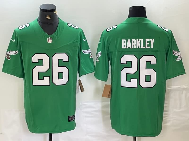 Philadelphia Eagles Green Retro NFL Jersey 03