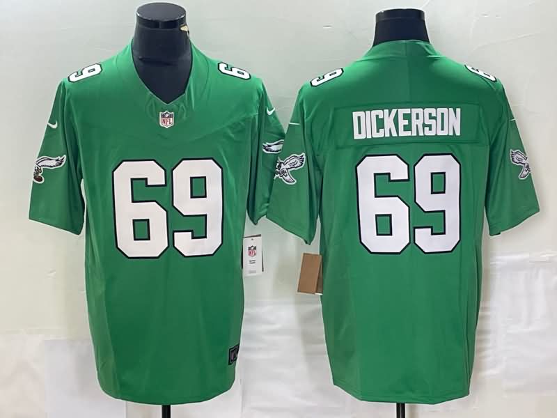 Philadelphia Eagles Green Retro NFL Jersey 03