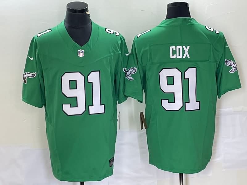 Philadelphia Eagles Green Retro NFL Jersey 03