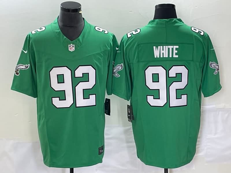 Philadelphia Eagles Green Retro NFL Jersey 03