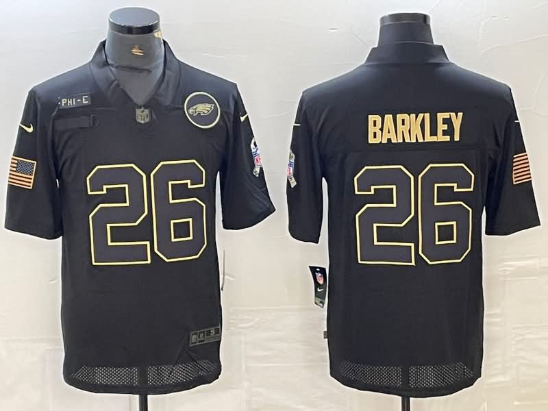 Philadelphia Eagles Black Gold Salute To Service NFL Jersey