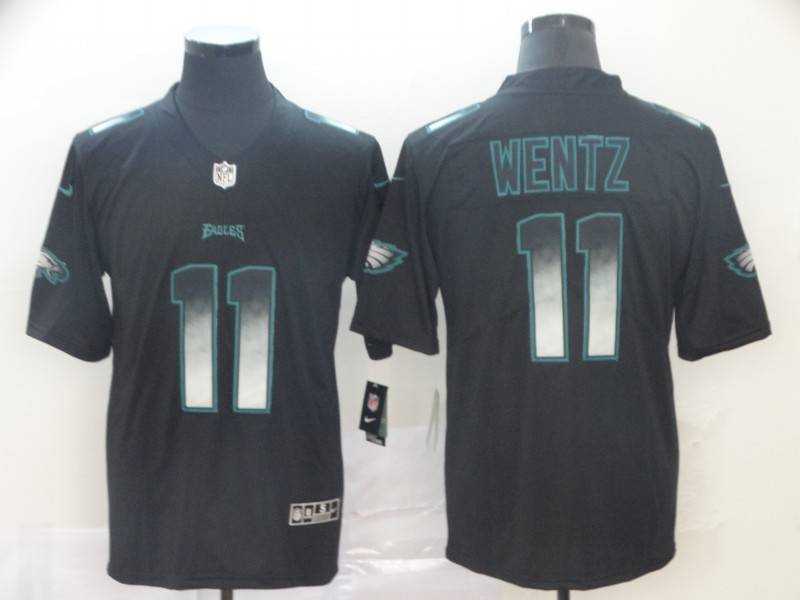 Philadelphia Eagles Black Smoke Fashion NFL Jersey