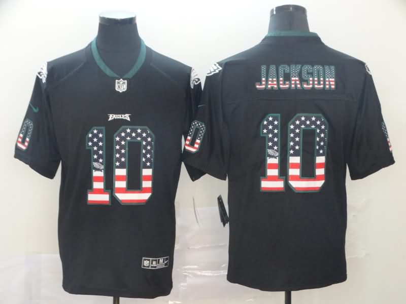 Philadelphia Eagles Black USA Flag NFL Jersey