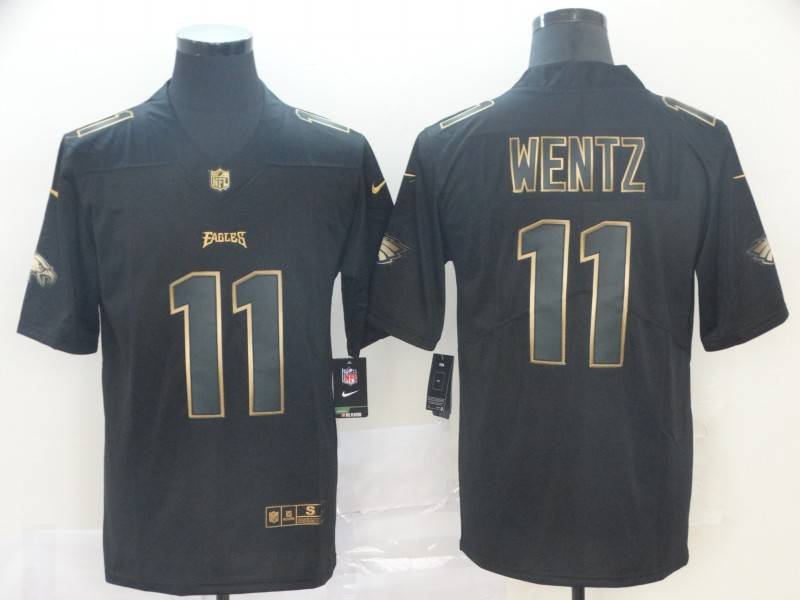 Philadelphia Eagles Black Gold Vapor Limited NFL Jersey